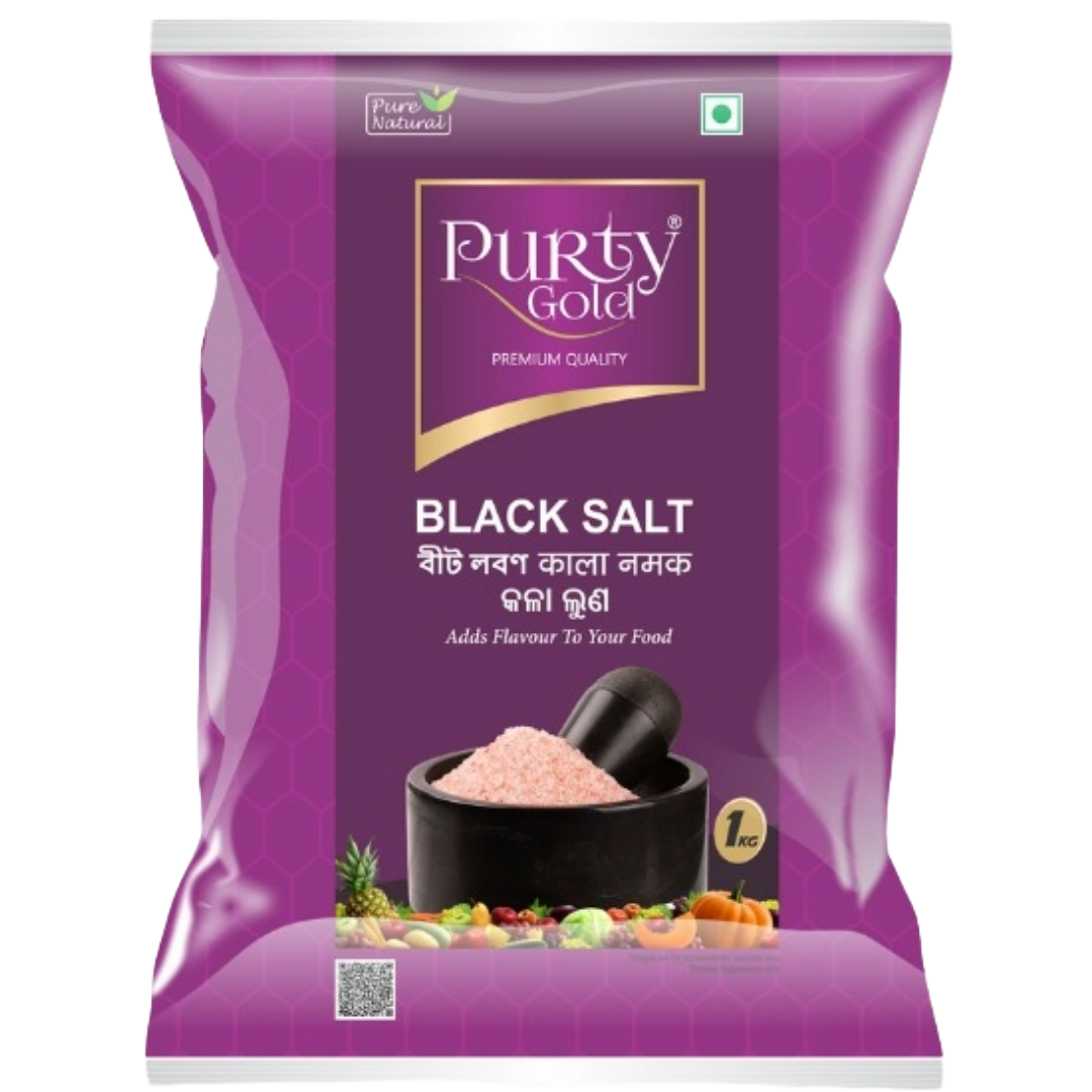 100g Purty Gold Black Salt Sold in 25 kg